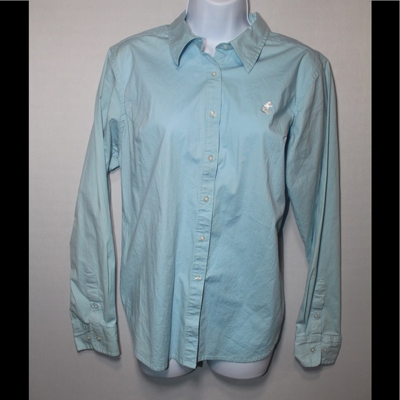 Disney Tops - COPY - Walt Disney World Light Blue Button Down Shirt L